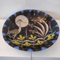 Moonlit Heron Large Bowl    by Theresa  Edwards